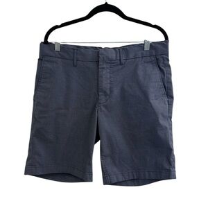 Nordstrom Slate Blue Slim Fit CoolMax Flat Front Men's Size 33